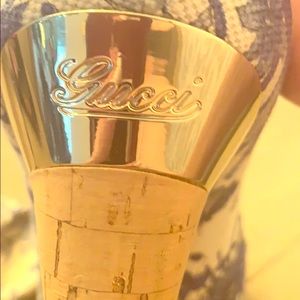 Gucci wedge worn one time